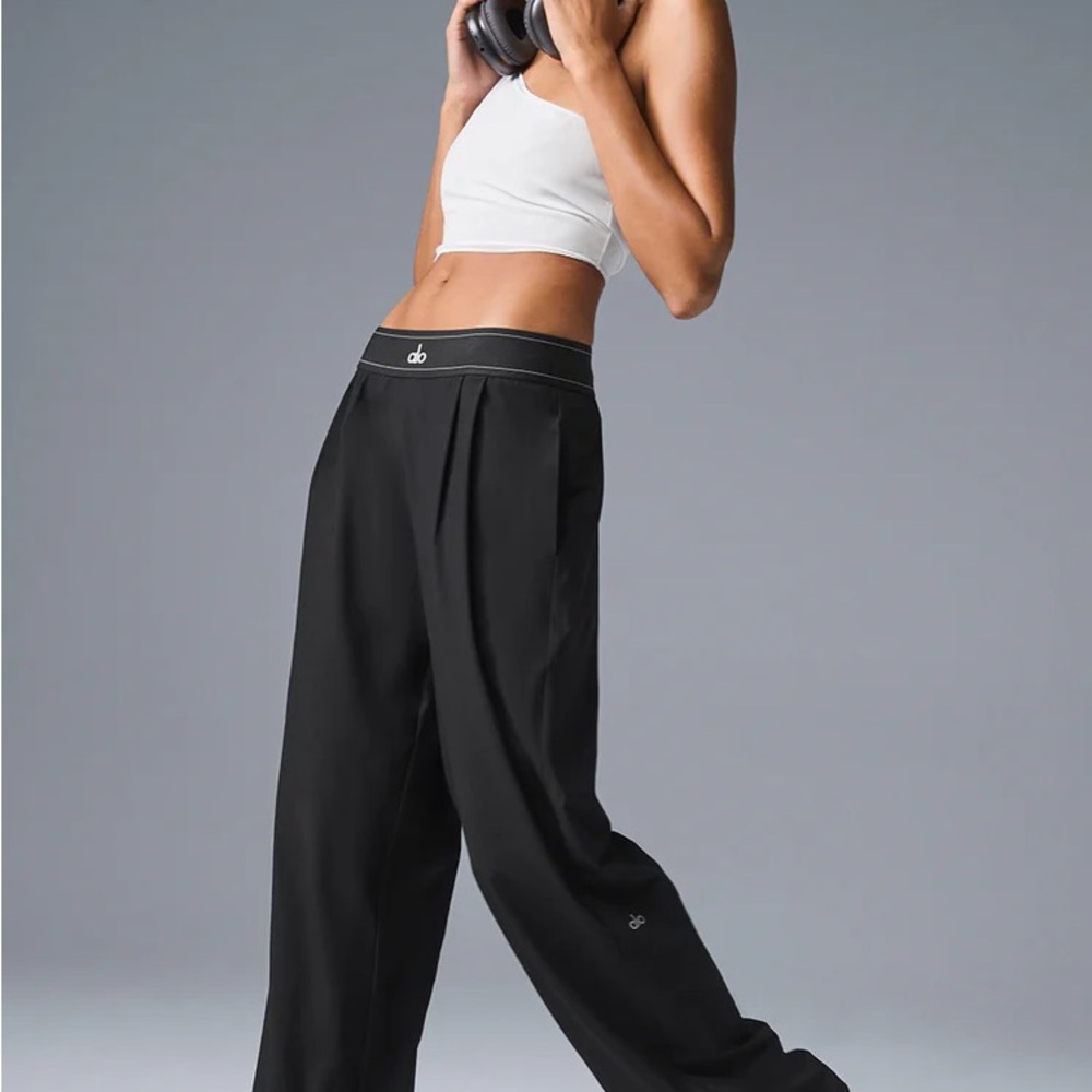 ALO Yoga Black Wide Leg Pants